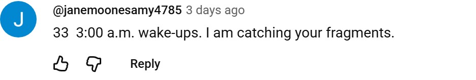 Real YouTube comment