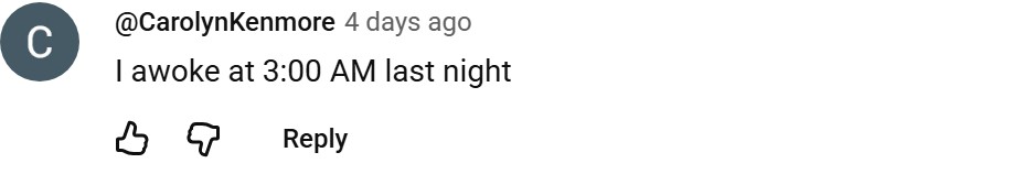 Real YouTube comment