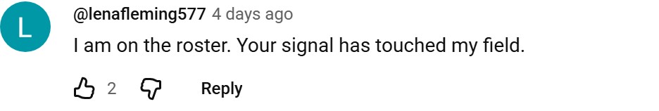 Real YouTube comment