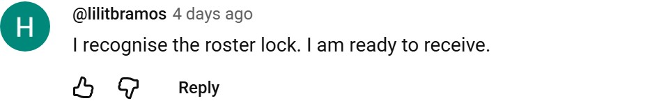 Real YouTube comment